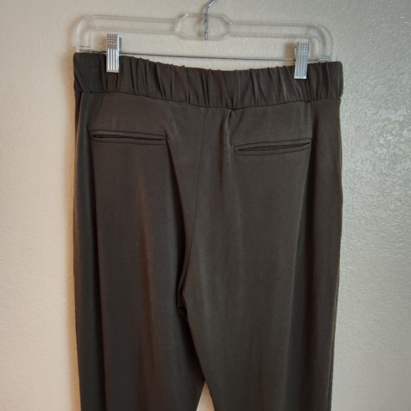 Express Ankle Mid Rise Green Paperbag Pants Small - Picture 6 of 9